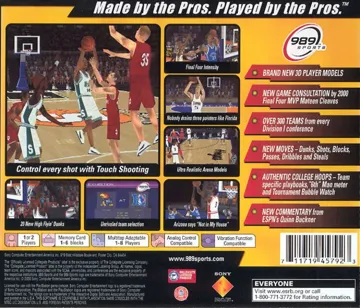 NCAA Final Four 2001 (US) box cover back